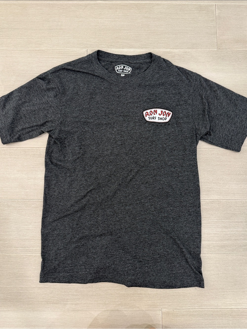 Ron Jon Charcoal Men's Short Sleeve Surf Logo Tee